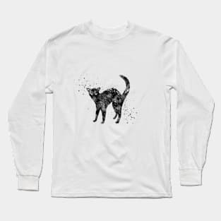 Bristly black cat Long Sleeve T-Shirt